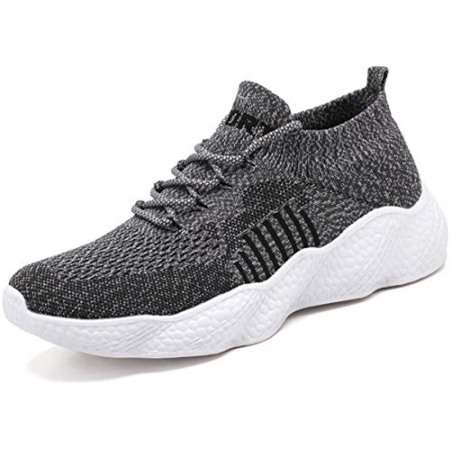 Mens Lightweight Athletic Running Walking Gym Shoes Casual Grey Sports Shoes Fashion Sneakers Walking Shoes